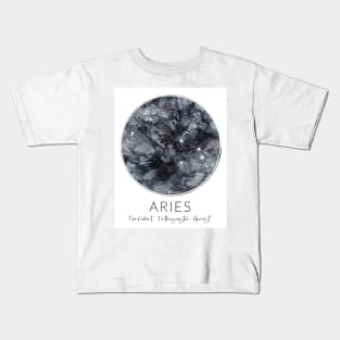 Aries Zodiac Moon Constellation Kids T-Shirt